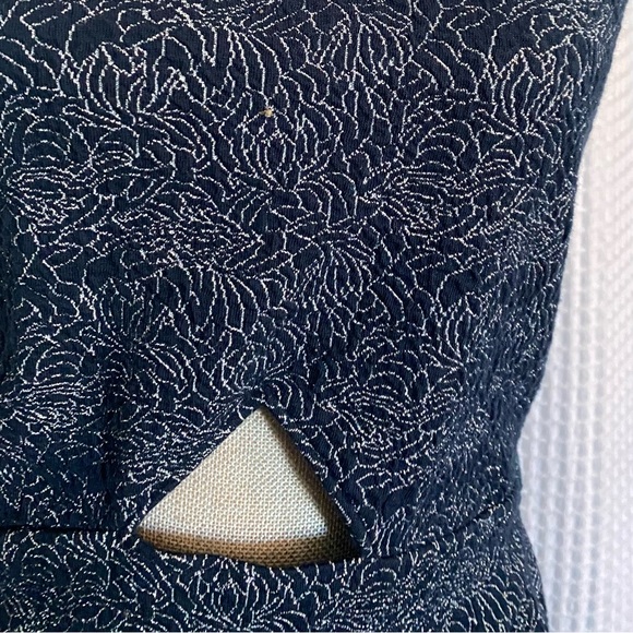 Sparkly Plus Size Dress Dark Blue Black sleeveless 2xl silver accents XXL - Picture 5 of 15